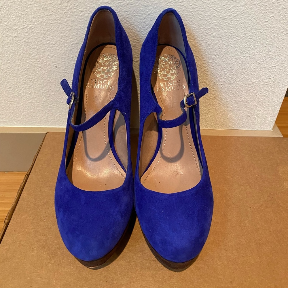 Vince Camuto Jasper Suede Mary Jane Pumps
